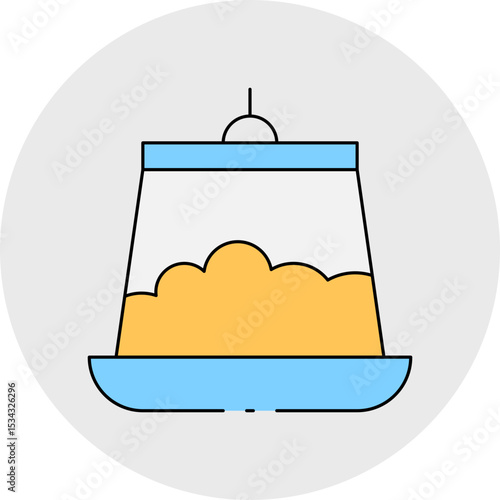 Chicken feed single icon vector illustration