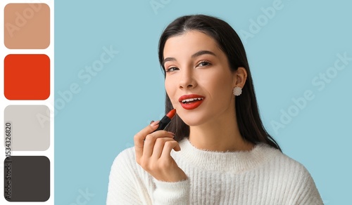 Beautiful young woman apply...