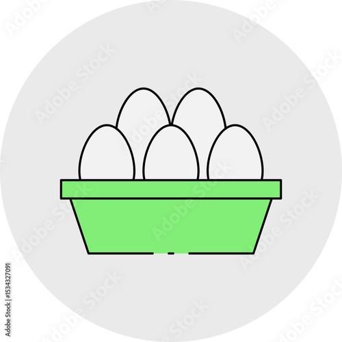 Eggs single icon vector illustration