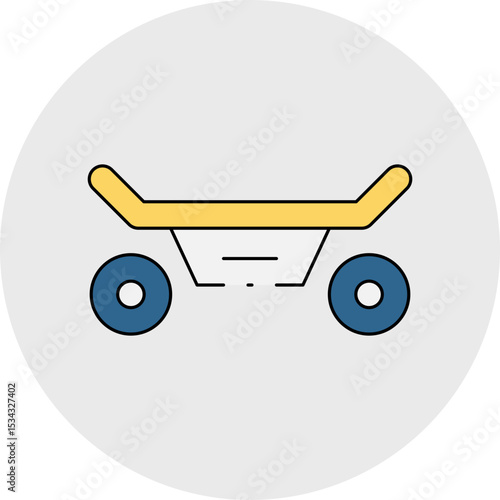 Skateboard single icon vector illustration