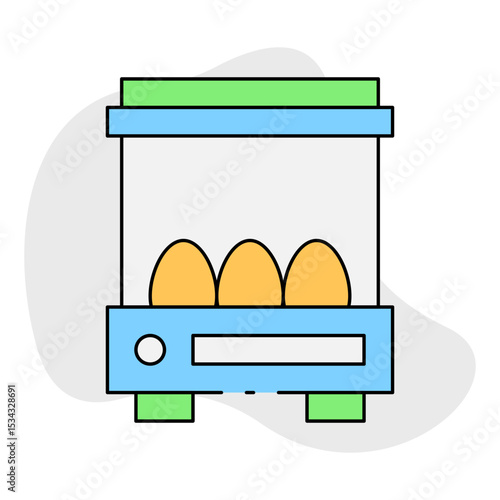 Egg single icon vector illustration