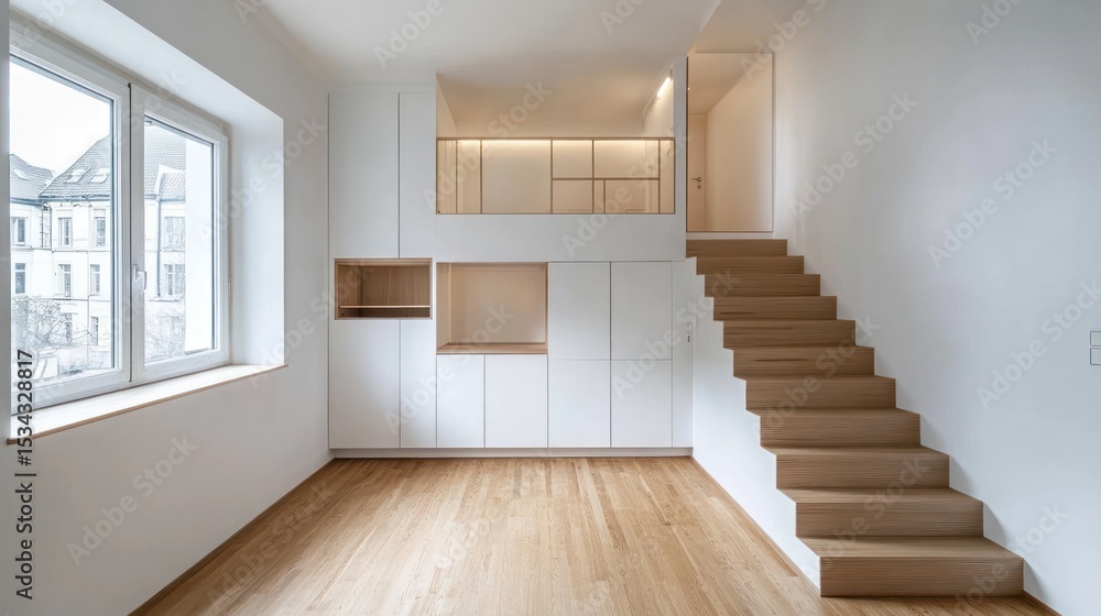 Fototapeta premium Modern, minimalist apartment interior