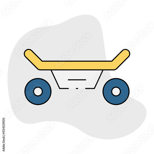 Skateboard single icon vector illustration