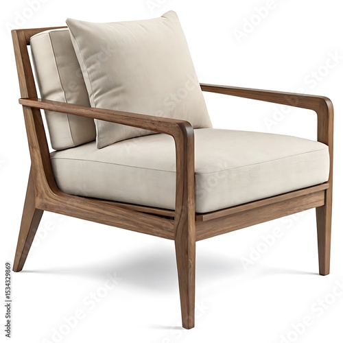 armchair isolated on white background