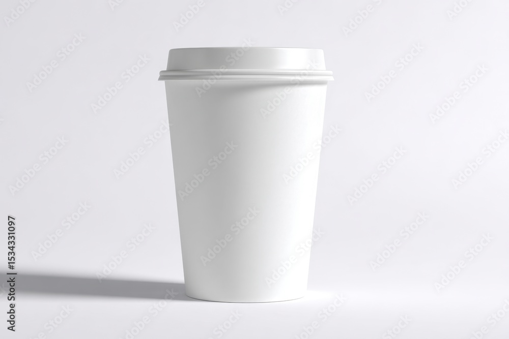 Clean White Paper Cup: Minimalist Mockup Design Clean White Paper Cup: Minimalist Mockup Design