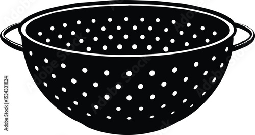 colander silhouette vector