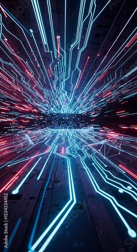 Cybernetic Network: Digital Circuit Board Abstraction