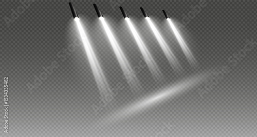Vector light set includes light source, studio lighting. It also includes spotlight lighting and spotlight PNG. Finally, it includes light rays and light effect. For Holidays
