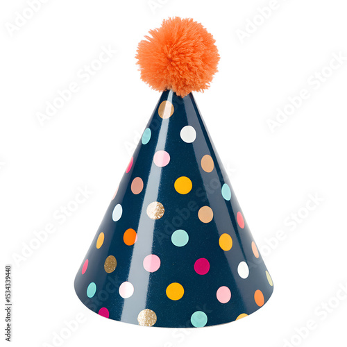 birthday party hat isolated on transparent background png