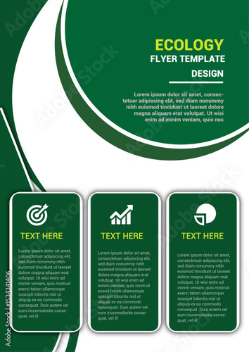 Ecology Flyer Template Design for Environmental Conservation