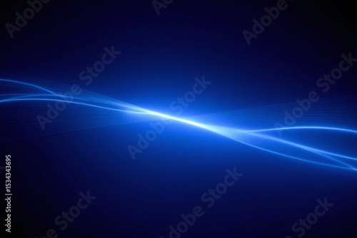 long exposure shot of a blue light streaks in the dark
