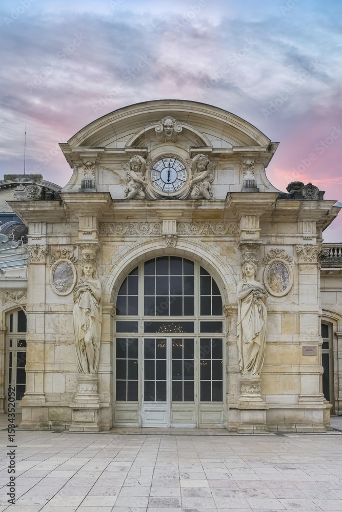 Obraz premium Vichy in France, the ancient opera in the center, Art nouveau building 