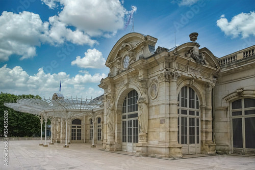 Vichy in France, the ancient opera in the center, Art nouveau building

