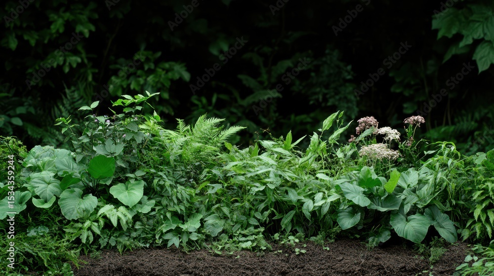 Lush Green Plants Flourishing in Vibrant Garden Full of Life and Growth Lush Green Plants Flourishing in Vibrant Garden Full of Life and Growth