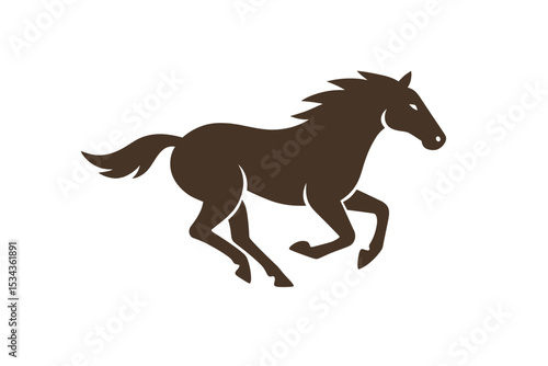 The best simple horse vector illustration is suited for sport races logos