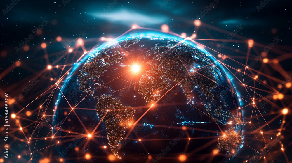 Obraz premium Supply chain disruptions forced companies to reconsider global dependencies.