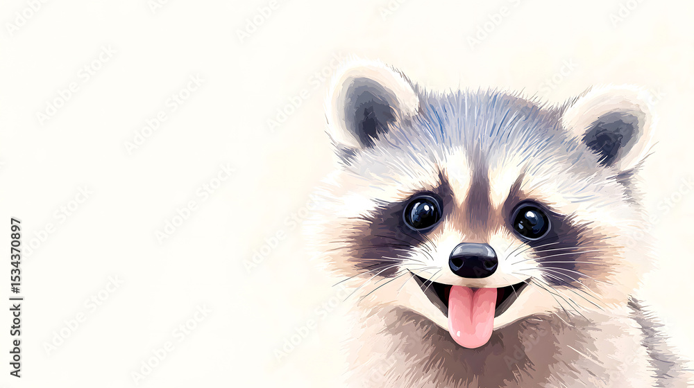 Raccoon With Mischievous Look Raccoon With Mischievous Look