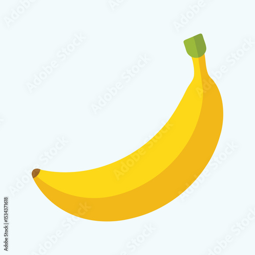 Vector banana illustration, cartoon fruit