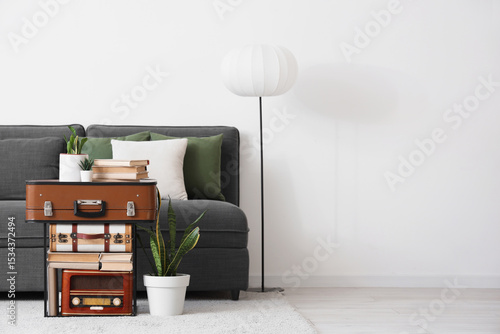 Interior of light living ro...