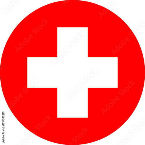 Switzerland flag illustrator national of round