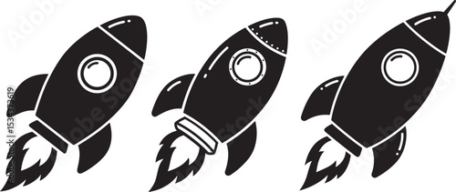 Rocket icon vector illustration