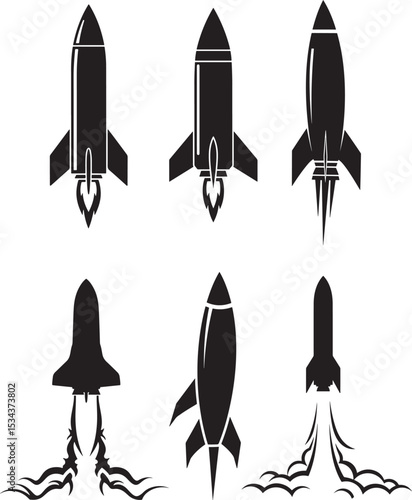 Rocket icon vector illustration