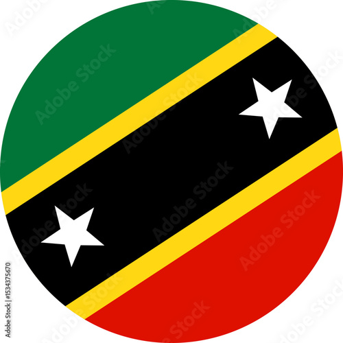 Free Download Saint Kitts and Nevis  flag illustrator national of round - GFXLoad