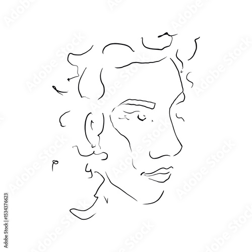 the image of a person in profile