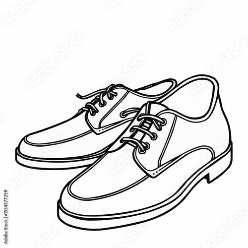 A pair of men's model shoes. 
