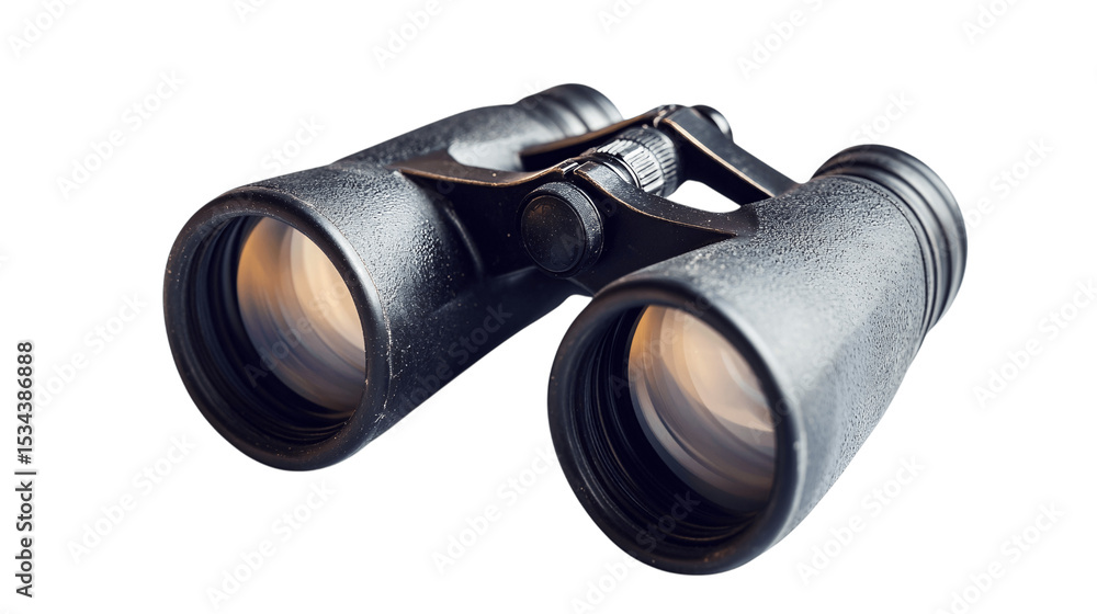 A compact binoculars, white background --ar 16:9 A compact binoculars, white background --ar 16:9