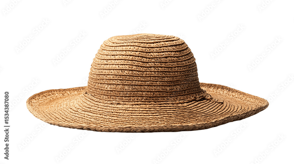 A foldable beach hat, white background --ar 16:9 A foldable beach hat, white background --ar 16:9