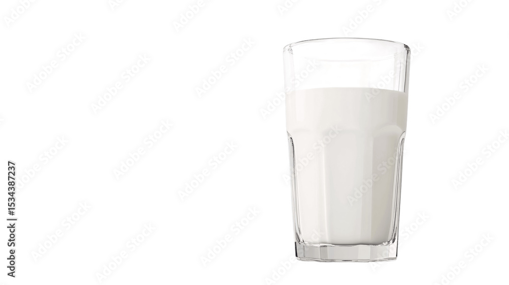 A glass milk carton, white background --ar 16:9 A glass milk carton, white background --ar 16:9