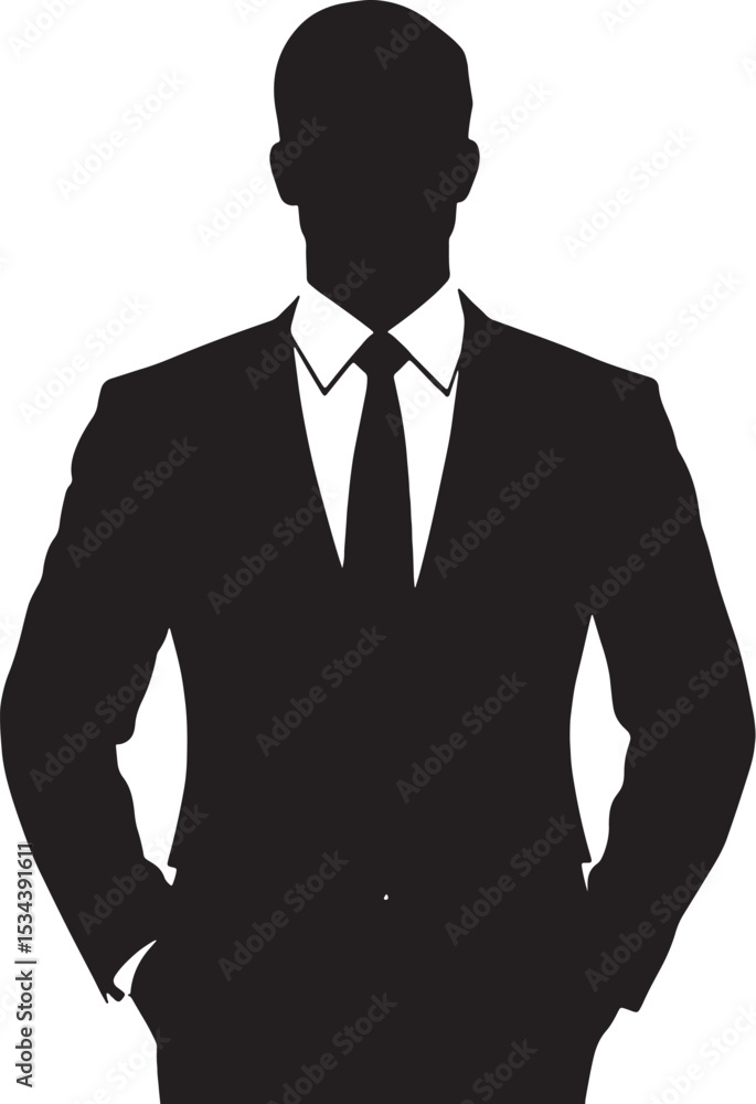 Businessman Silhouette Formal Suit Professional Black White Businessman Silhouette Formal Suit Professional Black White