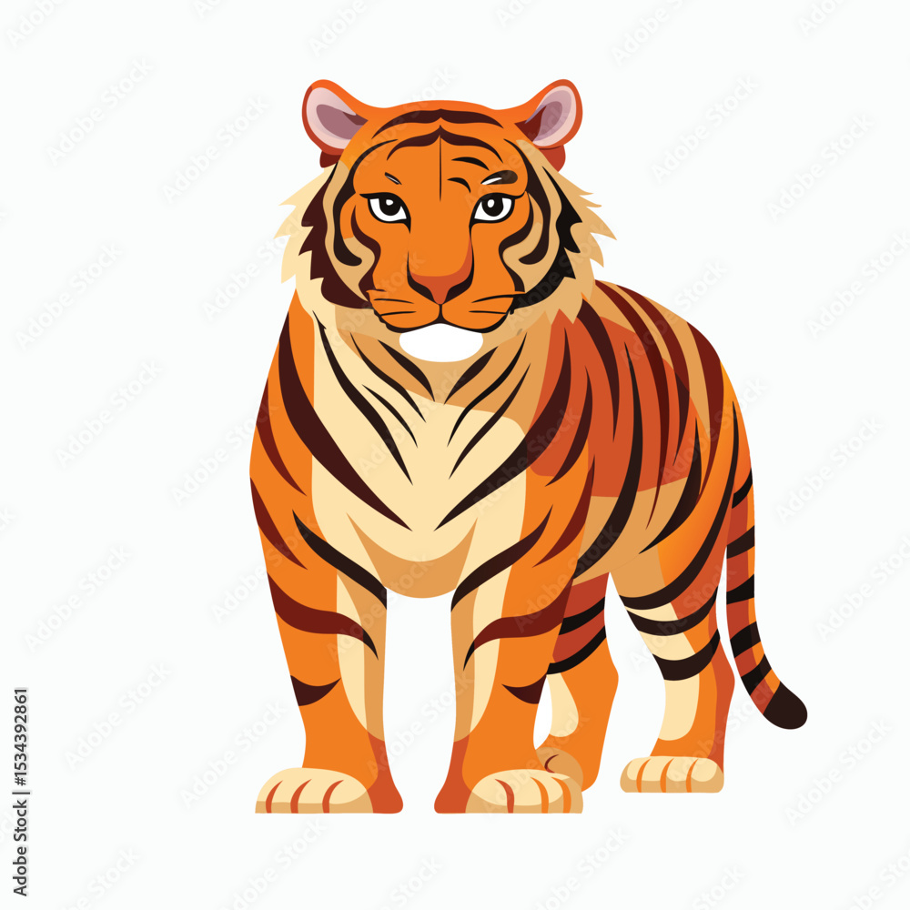 Obraz premium tiger vector illustration