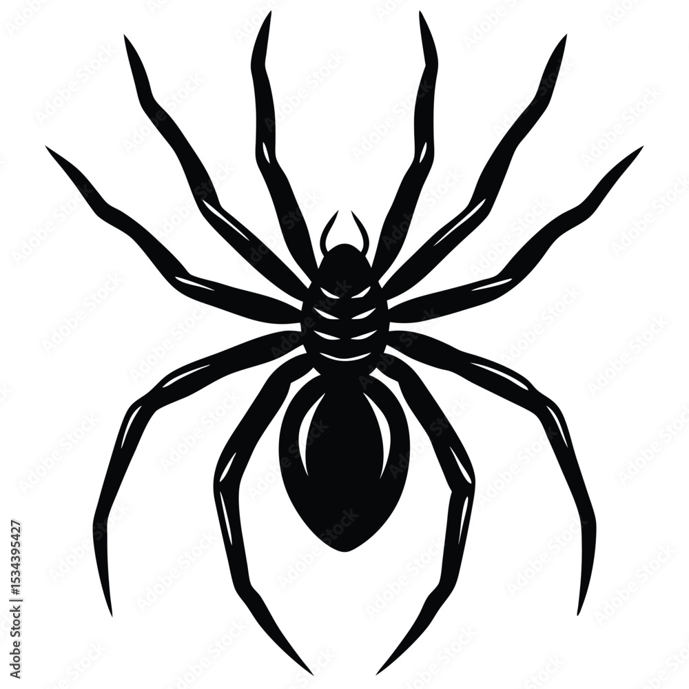 Obraz premium spider vector sihouette