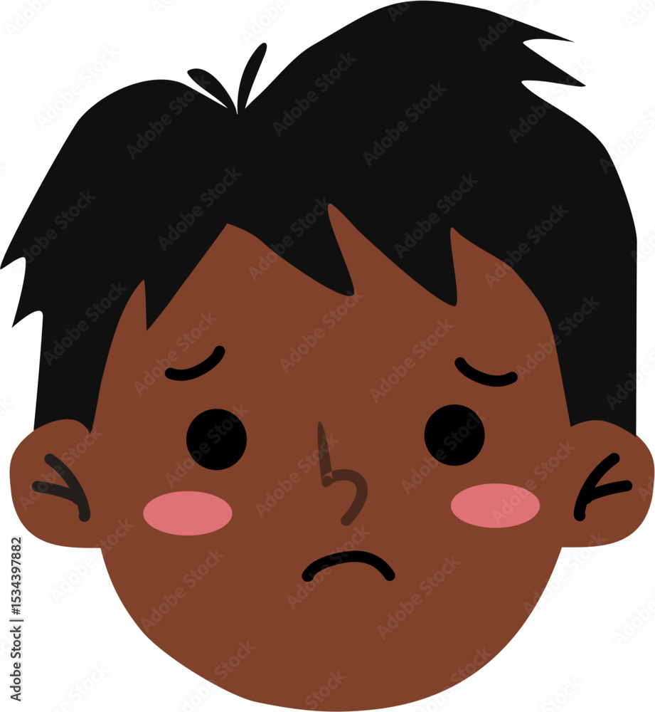 Obraz premium Kids worried expression 