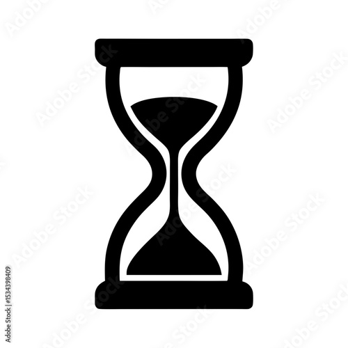 Timeless Beauty An Hourglass Icon Symbolizing the Passage of Time and the Transience of Life