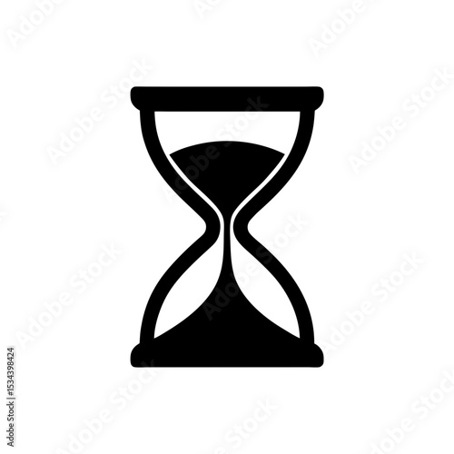 Timeless Beauty An Hourglass Icon Symbolizing the Passage of Time and the Transience of Life