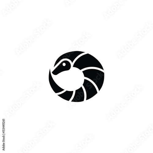Pangolin Logo. Minimalist and Elegant Logo of a Rare, Armored Animal