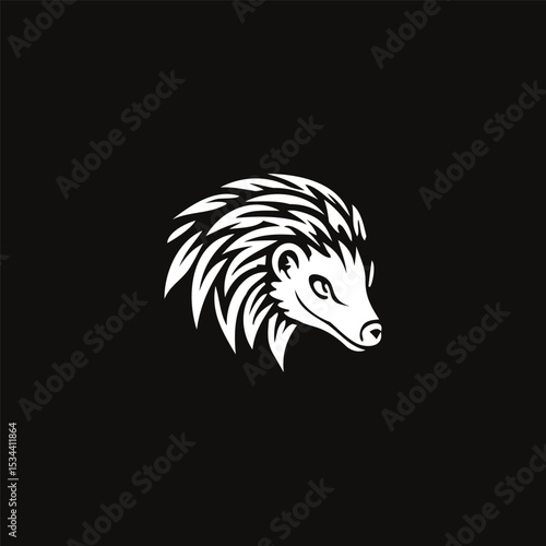 Wallpaper Mural Pangolin Logo. Modern and Minimalist Design of a Rare and Protected Animal Symbol Torontodigital.ca