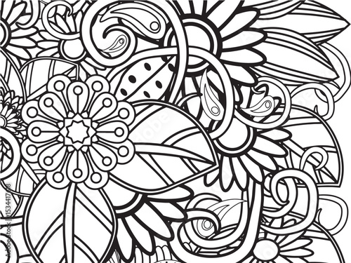 Flowers Coloring Pages For Adultes