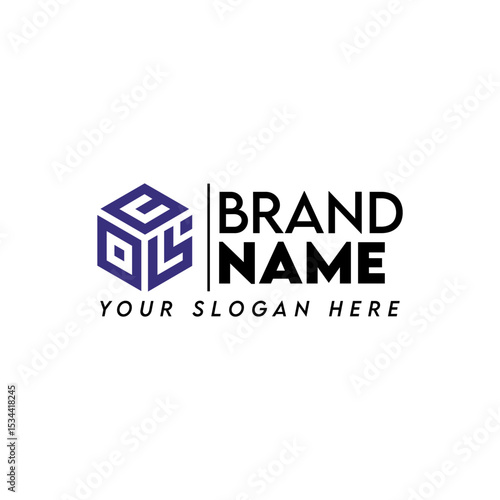 OLC COL CLO Block multipurpose logo design vector art illustration