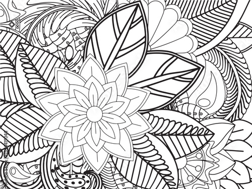 Flowers Coloring Pages For Adultes