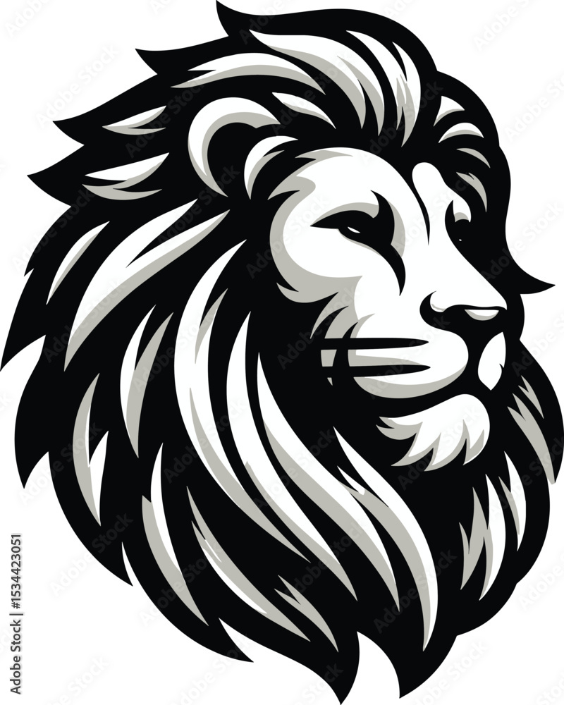 Fototapeta premium Vector clipart illustration of a Lion