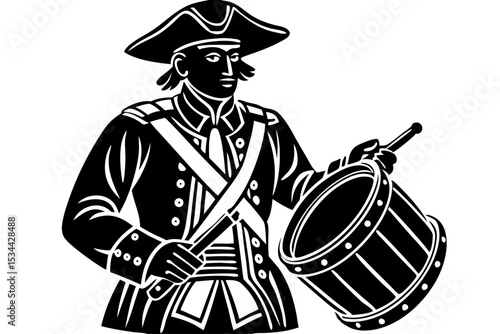 Revolutionary War Drummer  A Powerful Illustration of Colonial American Military History