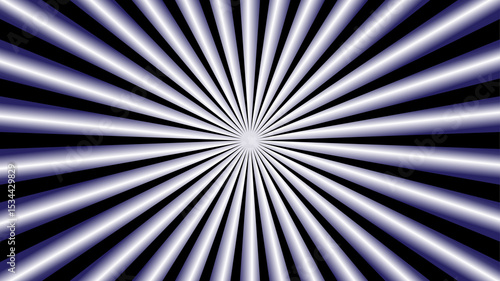 Hypnotic Radial Black and White Burst background
