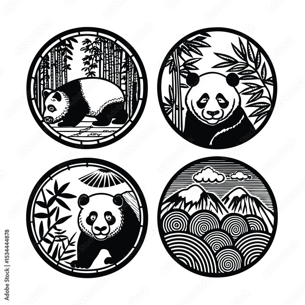 Fototapeta premium black and white easter eggs