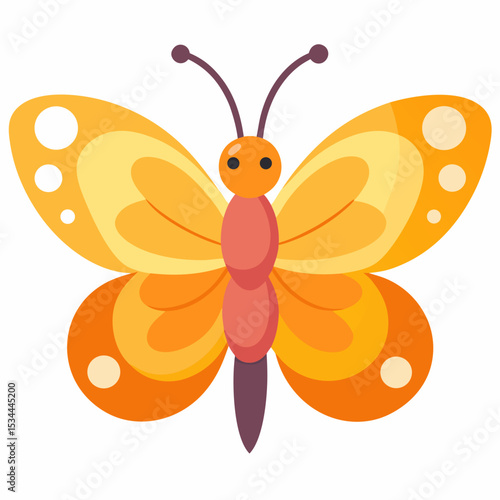 Simple Butterfly Vector Illustration