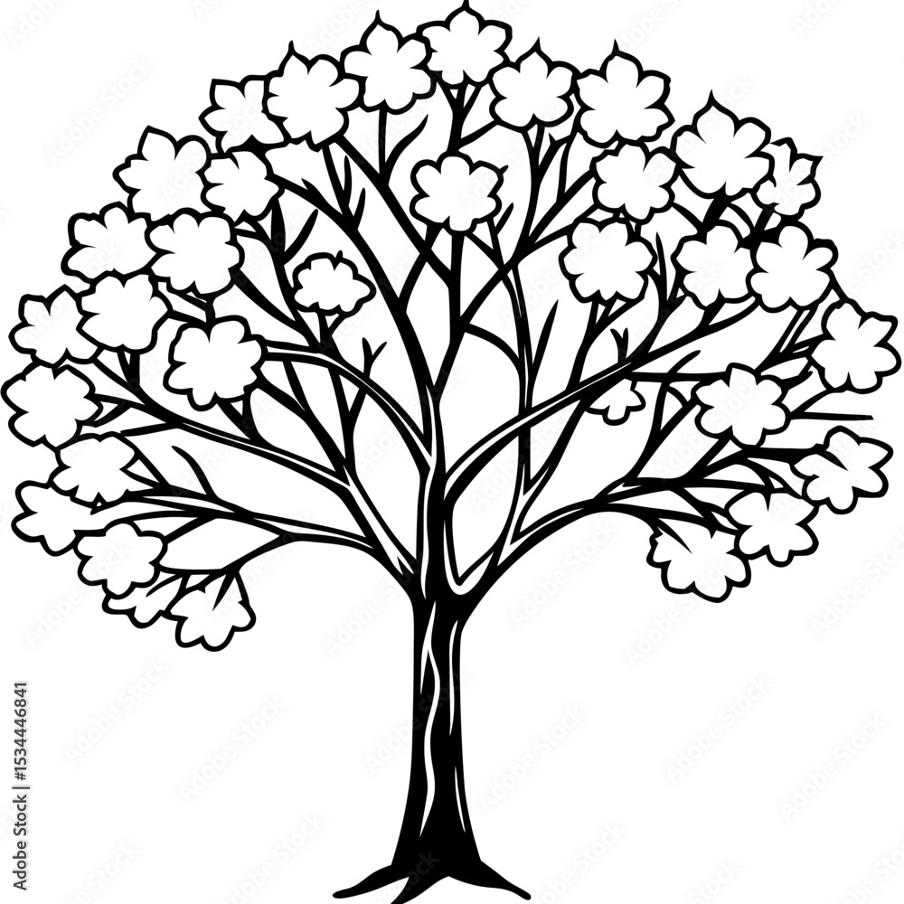 Fototapeta premium Cherry Blossom Tree Art