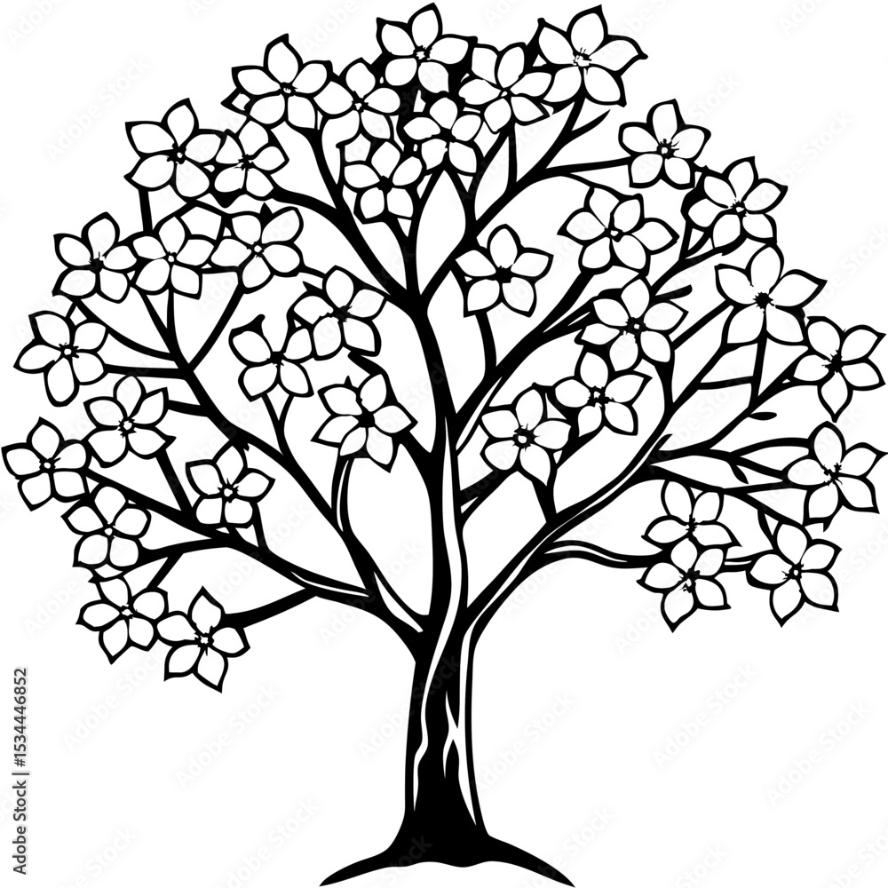 Obraz premium Cherry Blossom Tree Art